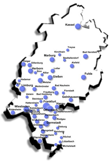 IRH Ortsgruppen in Hessen